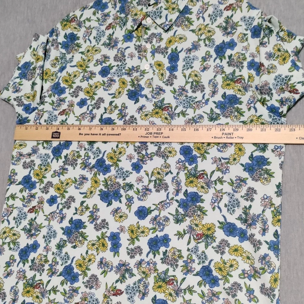 Nike Tour Dri-FIT Player Floral Golf Polo Shirt Mens LARGE Colorful DH0940‎ 394